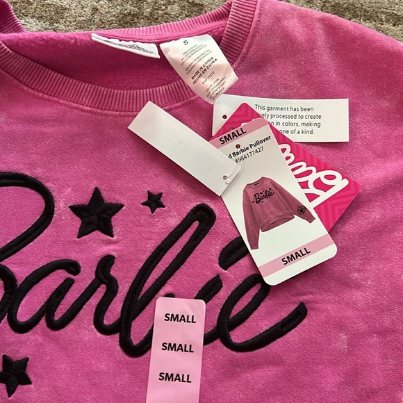 Barbie Pink Sweatshirt Pullover Small - Picture 3 of 4